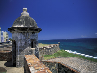 Sentry Box At San Cristobal Fort, El Morro, San Juan, Puerto Rico by Michele Molinari Pricing Limited Edition Print image