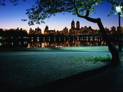 Central Park Reservoir With The Upper West Side Of Manhattan In The Distance, New York City, Usa by Corey Wise Pricing Limited Edition Print image