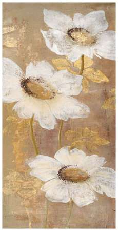 Gilded Anemone Field by Fabrice De Villeneuve Pricing Limited Edition Print image