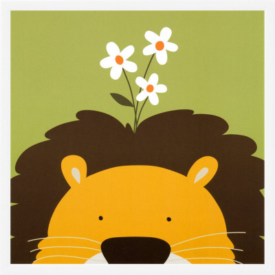 Peek-A-Boo Ix, Lion by Yuko Lau Pricing Limited Edition Print image