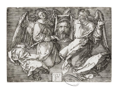 Etching Angels With Head Of Christ by Albrecht Durer Pricing Limited Edition Print image