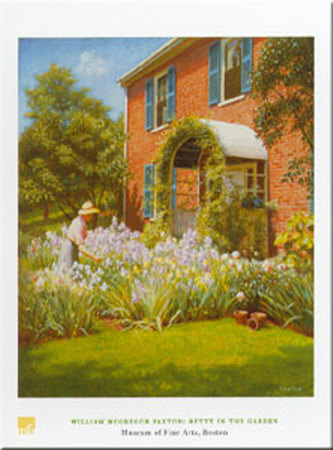 Betty In Garden by William Mcgregor Paxton Pricing Limited Edition Print image