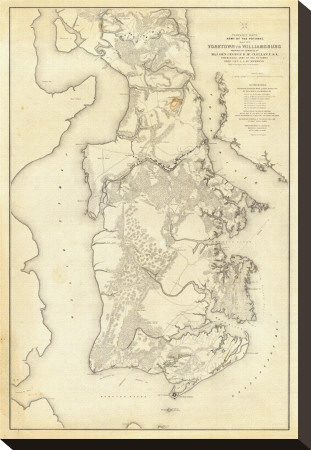 Civil War: Yorktown To Williamsburg, C.1862 by Henry L. Abbot Pricing Limited Edition Print image