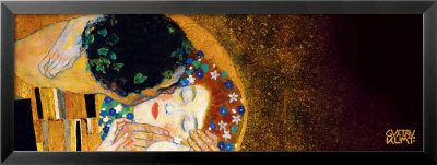 The Kiss, C.1907 (Darkened Detail) by Gustav Klimt Pricing Limited Edition Print image