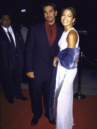 Actress Singer Jennifer Lopez And Husband, Ojani Noa, At The Film Premiere Of Selena by Mirek Towski Pricing Limited Edition Print image