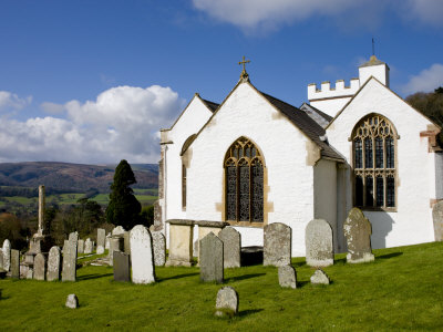 Selworthy Church, Exmoor National Park, Somerset, England by Adam Burton Pricing Limited Edition Print image