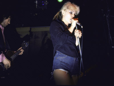 Singer Debbie Harry And Musician Of Musical Group Blondie Performing by David Mcgough Pricing Limited Edition Print image