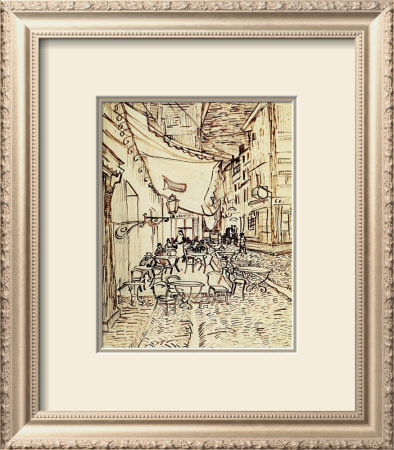 Study For The Cafe Terrace At Night by Vincent Van Gogh Pricing Limited Edition Print image