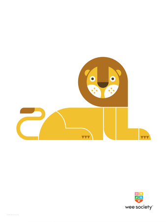 Wee Alphas, Leo The Lion by Wee Society Pricing Limited Edition Print image