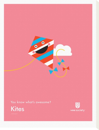 You Know What's Awesome? Kites (Pink) by Wee Society Pricing Limited Edition Print image