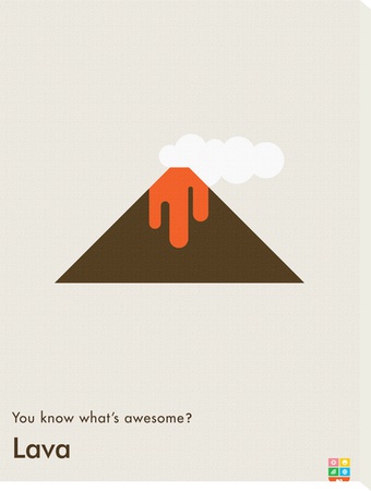 You Know What's Awesome? Lava (Gray) by Wee Society Pricing Limited Edition Print image