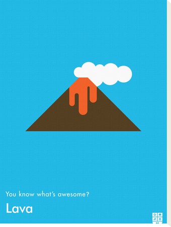 You Know What's Awesome? Lava (Blue) by Wee Society Pricing Limited Edition Print image