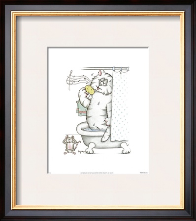 Bathroom Cats Vii by A. Langston Pricing Limited Edition Print image