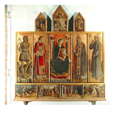 Madonna And Child With Saints, Polyptych, 1468 by Carlo Crivelli Pricing Limited Edition Print image