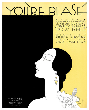 Song Sheet Cover: You're Blasé by Iors Pricing Limited Edition Print image