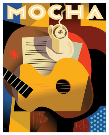 Cubist Mocha Ii by Eli Adams Pricing Limited Edition Print image
