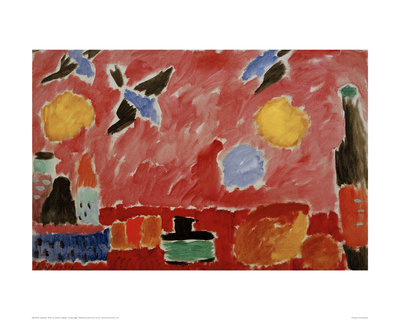 With Red Swallow Wallpaper by Alexej Von Jawlensky Pricing Limited Edition Print image