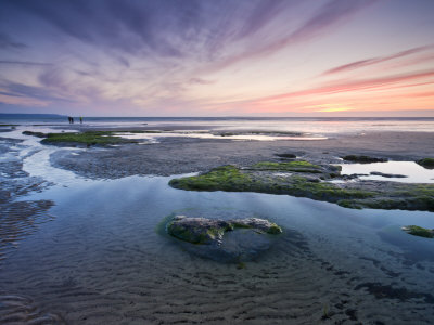 Rockpools At Low Tide In Westward Ho!, Devon, England, United Kingdom, Europe by Adam Burton Pricing Limited Edition Print image