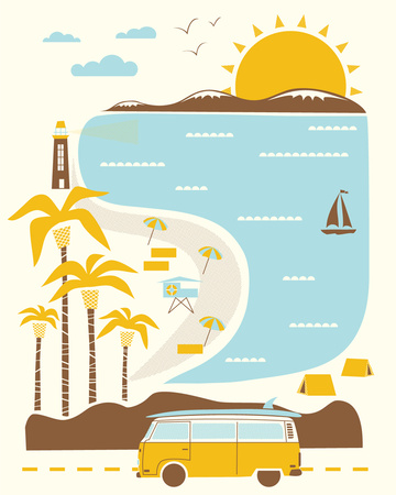 Goin' To The Beach by Hero Design Pricing Limited Edition Print image
