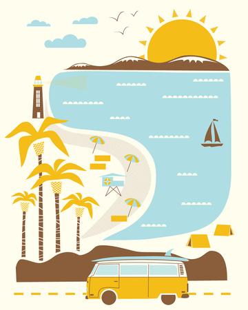 Goin' To The Beach by Hero Design Pricing Limited Edition Print image