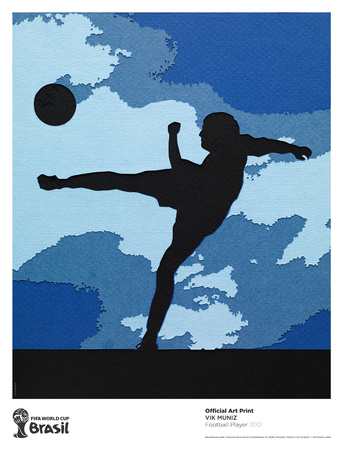 The Football Player by Vik Muniz Pricing Limited Edition Print image
