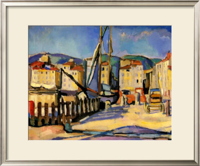 Port De Cassis By The Barrier, 1905 by Charles Camoin Pricing Limited Edition Print image