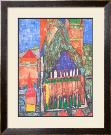 Cathedral No. I, Marrakesch by Friedensreich Hundertwasser Pricing Limited Edition Print image