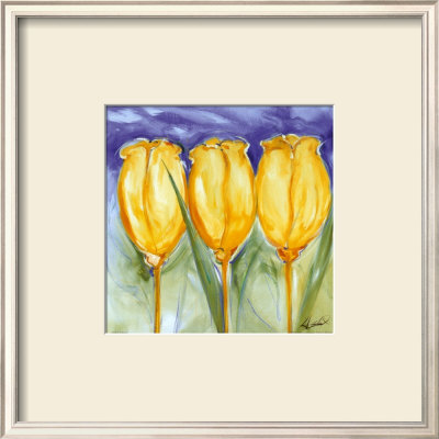 Three Yellow Tulips by Alfred Gockel Pricing Limited Edition Print image