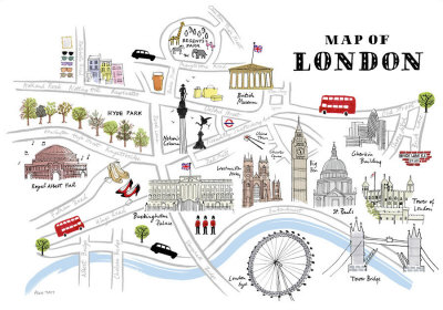 Map Of London by Alice Tait Pricing Limited Edition Print image