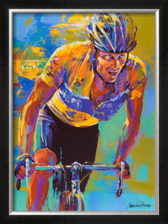 Lance Armstrong, Seven Times Tour De France Champion by Malcolm Farley Pricing Limited Edition Print image