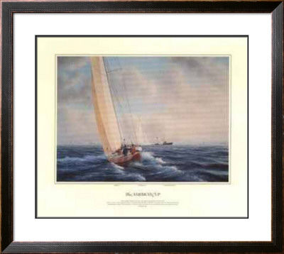 The America's Cup - Australia Ii V. Liberty, 1983 (Signed) by Tim Thompson Pricing Limited Edition Print image