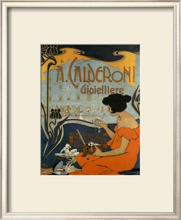 A Calderoni Gioiellerie, C.1898 by Adolfo Hohenstein Pricing Limited Edition Print image