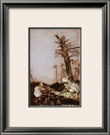 Alice And The White Rabbit by Arthur Rackham Pricing Limited Edition Print image