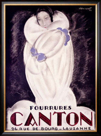Fourrures Canton, 1924 by Charles Loupot Pricing Limited Edition Print image