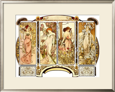 Flowers by Alphonse Mucha Pricing Limited Edition Print image