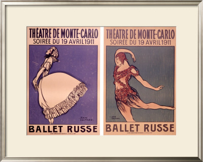 Theatre De Monte Carlo, Ballet Russe by Jean Cocteau Pricing Limited Edition Print image