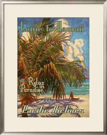 Relax In Hawaii Pacific Airlines by Rick Sharp Pricing Limited Edition Print image