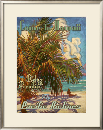 Relax In Hawaii Pacific Airlines by Rick Sharp Pricing Limited Edition Print image