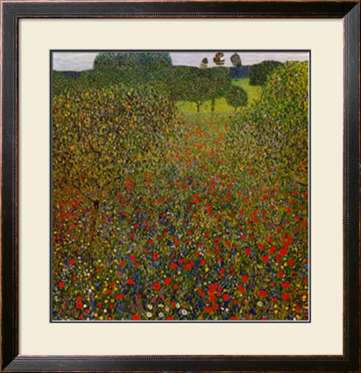 Field Of Poppies by Gustav Klimt Pricing Limited Edition Print image