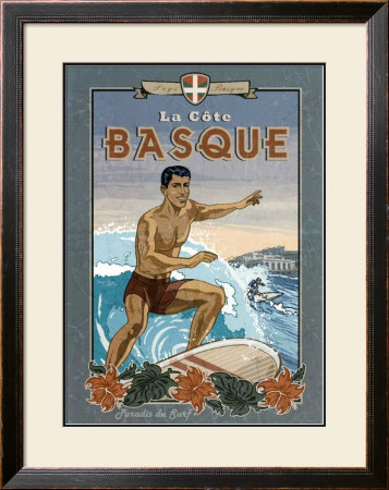 La Cote Basque De Surf by Bruno Pozzo Pricing Limited Edition Print image