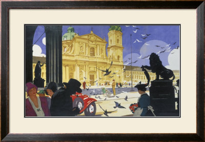 Munich And Central Europe, Lner Poster, 1929 by Ludwig Hohlwein Pricing Limited Edition Print image
