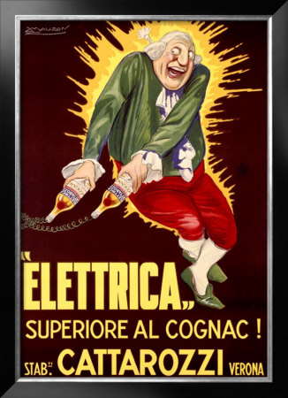 Elettrica Cattarozzi Cognac by Achille Luciano Mauzan Pricing Limited Edition Print image