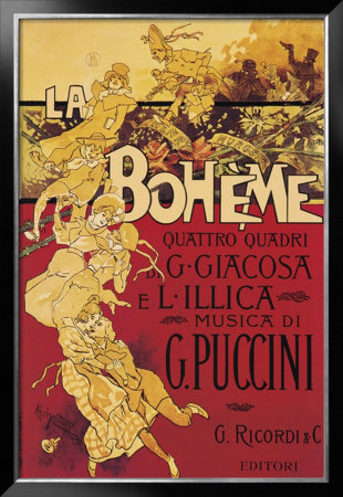 Puccini, La Boheme by Adolfo Hohenstein Pricing Limited Edition Print image