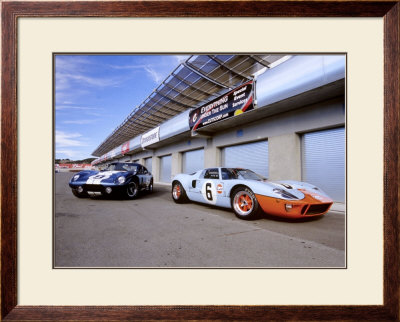 1964 Shelby Daytona Coupe & 1969 Ford Gt-40 by David Newhardt Pricing Limited Edition Print image