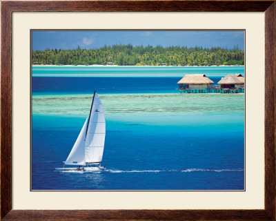Sailing In Bora-Bora by John Frumm Pricing Limited Edition Print image