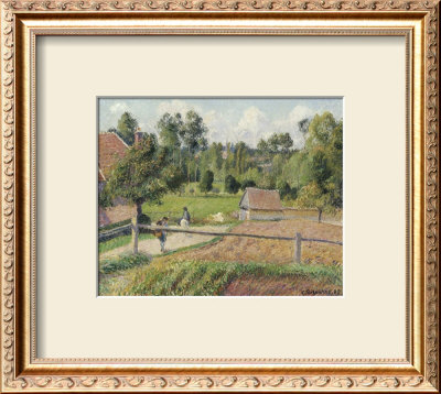 View From The Artist's Window, Eragny by Camille Pissarro Pricing Limited Edition Print image