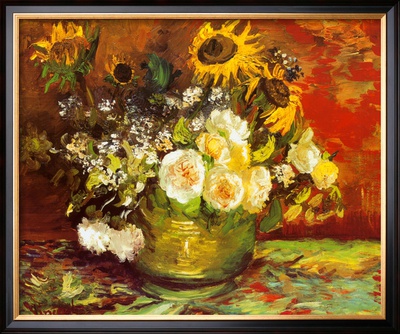 Vase Of Flowers by Vincent Van Gogh Pricing Limited Edition Print image