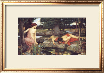 Echo And Narcissus, 1903 by John William Waterhouse Pricing Limited Edition Print image
