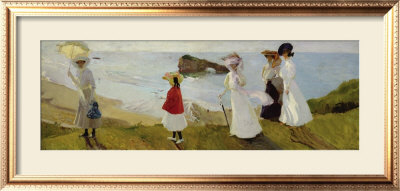 Lighthouse Walk At Biarritz, C.1906 by Joaquin Sorolla Y Bastida Pricing Limited Edition Print image