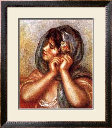 Woman Arranging Earring by Pierre-Auguste Renoir Pricing Limited Edition Print image